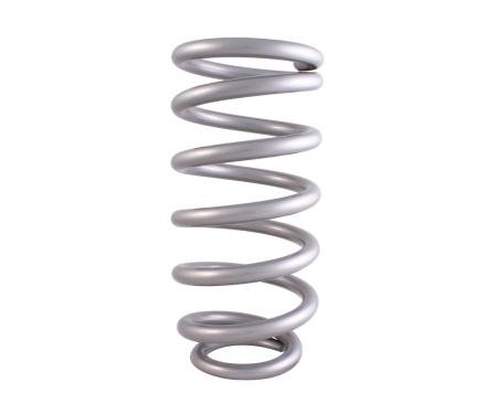 QA1 Spring, Cr-Si Ht High Travel 3.570" 10" X 650 Lbs/In. Pigtail Silver Pc 10HTSP650