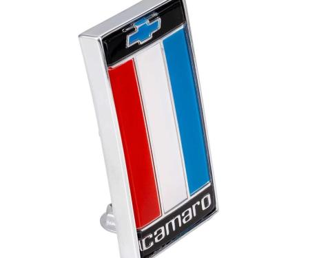 AMD Trunk Emblem, Camaro with Bowtie Red, 75-77 Camaro T-6838