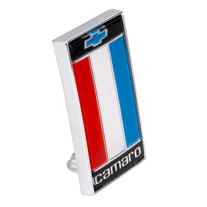 AMD Trunk Emblem, Camaro with Bowtie Red, 75-77 Camaro T-6838
