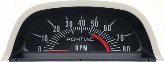 AMD Hood Tachometer, 5200 Redline (V8 Point Ignition), 69 Firebird K-6468974