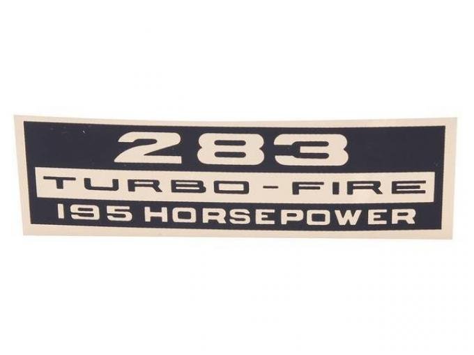 283 HP TURBO FIRE 195HP DECAL