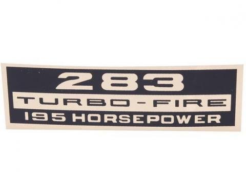 283 HP TURBO FIRE 195HP DECAL