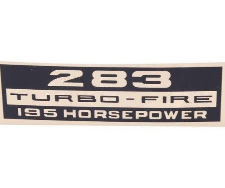 283 HP TURBO FIRE 195HP DECAL