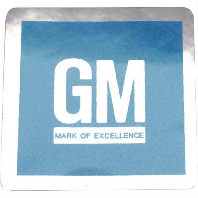 Camaro Door Decal, GM Mark Of Excellence, 1970-1972
