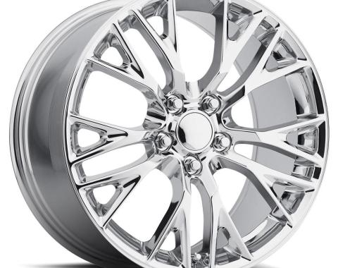 Factory Reproductions FR 22 &ndash; C7 Z06 Corvette Replica Wheels 19x10 5x4.75 +40 HB 70.3 2015 C7 Z06 Chrome with Cap 22910403401