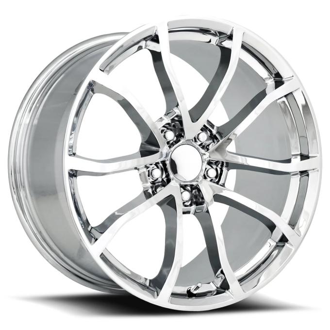 Factory Reproductions FR 25 &ndash; C7 Grandsport Corvette Replica Wheels 19x10 5x4.75 +40 HB 70.3 C7 Grandsport Chrome with Cap 25910403401F
