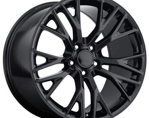 Factory Reproductions FR 22 &ndash; C7 Z06 Corvette Replica Wheels 19x10 5x4.75 +40 HB 70.3 2015 C7 Z06 Gloss Black with Cap 22910403402
