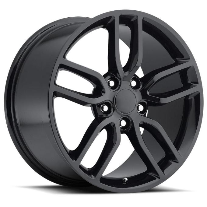 Factory Reproductions FR 26 &ndash; C7 Z51 Corvette Replica Wheels 18x8.5 5x4.75 +56 HB 70.3 2015 Corvette Style 26 Z51 Gloss Black with Cap 26885563402