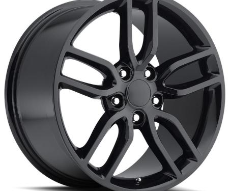 Factory Reproductions FR 26 &ndash; C7 Z51 Corvette Replica Wheels 18x8.5 5x4.75 +56 HB 70.3 2015 Corvette Style 26 Z51 Gloss Black with Cap 26885563402