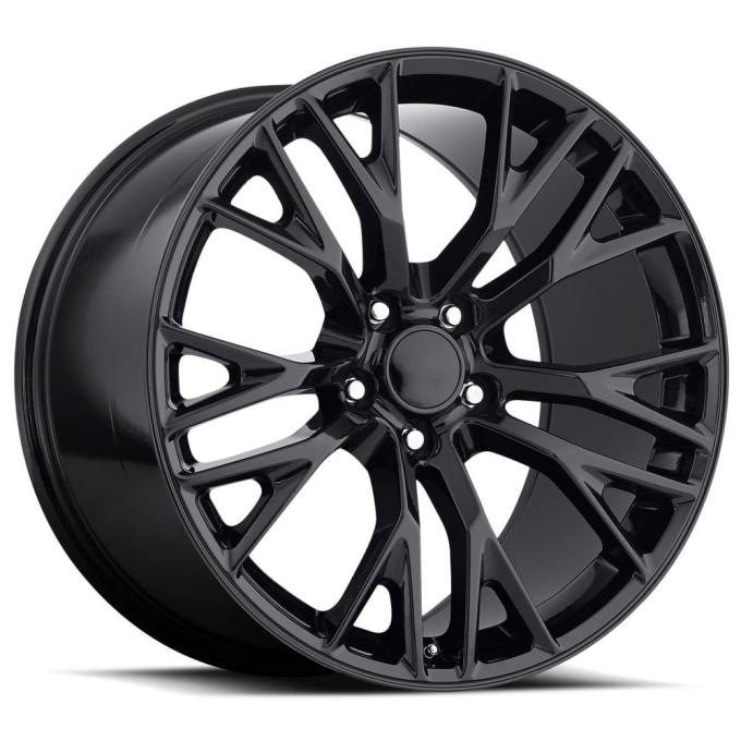 Factory Reproductions FR 22 &ndash; C7 Z06 Corvette Replica Wheels 19x10 5x4.75 +40 HB 70.3 2015 C7 Z06 Gloss Black with Cap 22910403402