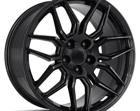 Factory Reproductions FR 401 &ndash; C8 Z06 Corvette Replica Wheels 19x10 5x4.75 +40 HB 70.3 C8 Z06 Gloss Black with Cap 401910403402F