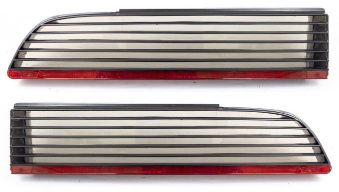 Firebird Outer LH and RH Smoked Tail light Lamp Lens Set, 1979-1981