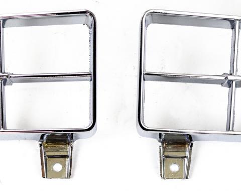 Firebird / Trans AM Park Light Lamp Turn Signal Chrome Bezels, 1977-1978