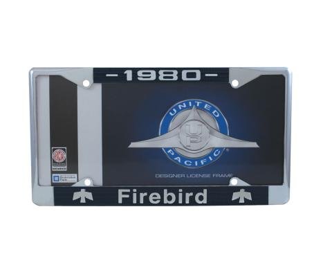 United Pacific Chrome License Plate Frame For 1980 Pontiac Firebird C5039-80