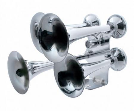 United Pacific 4 Trumpet Chrome Train Horn - Standard Duty 46130