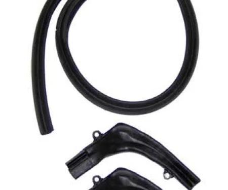 AMD Convertible Top Header Seal w/ Molded Ends, 67-69 Camaro Firebird J-3044
