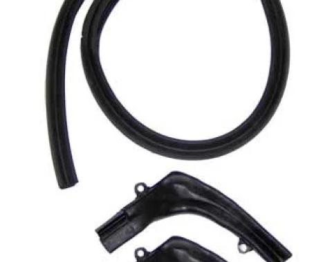 AMD Convertible Top Header Seal w/ Molded Ends, 67-69 Camaro Firebird J-3044