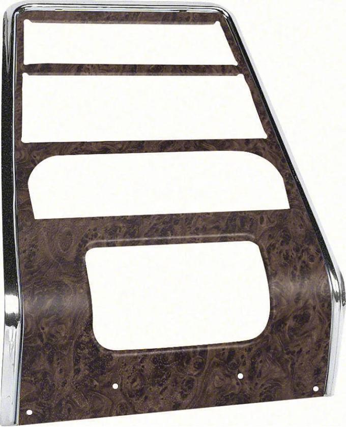 AMD Center Dash Panel, Burlwood, for models with A/C, 68 Firebird K-K215