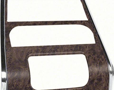 AMD Center Dash Panel, Burlwood, for models with A/C, 68 Firebird K-K215