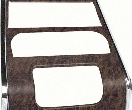 AMD Center Dash Panel, Burlwood, for models with A/C, 68 Firebird K-K215
