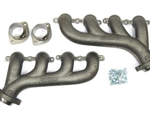 Patriot Exhaust Patriot Cast High Flow Manifold GM 4.8-6.2L LS Engine Swap 2 1/2" Collector Raw Iron H8097
