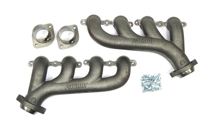 Patriot Exhaust Patriot Cast High Flow Manifold GM 4.8-6.2L LS Engine Swap 2 1/2" Collector Raw Iron H8097