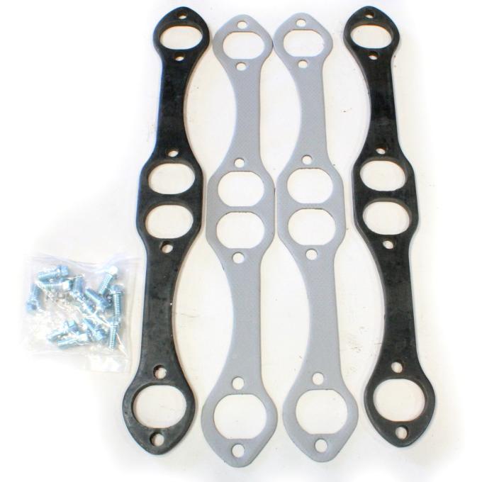 Patriot Exhaust Header Flange Kit Chevrolet Small Block 265-400 1 5/8" Oval 5/16" H7825