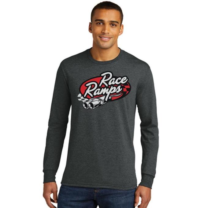 Race Ramps Tailpipe Logo Mens Long Sleeve Crew Neck T-Shirt - 2XL RR-BFLS02-M-2X