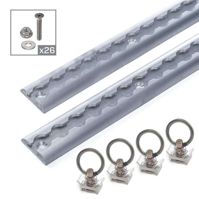 Race Ramps 6 VersaTie Surface-Mounted Track Kit with Wide Contour Edge (Series 3) 522372