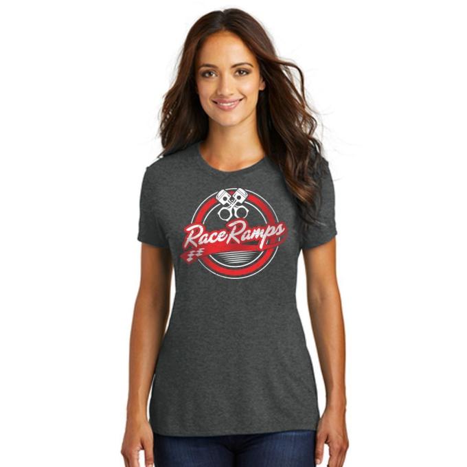 Race Ramps Circular Piston Logo Womens Short Sleeve Crew Neck T-Shirt - XL RR-BFSS03-L-XL