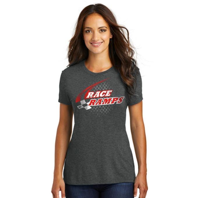 Race Ramps Checker Logo Womens Short Sleeve Crew Neck T-Shirt - Small RR-BFSS01-L-SM