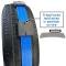 Race Ramps 2 x 10 Tire Block Strap Pack with E-Track Ends - Lime Green 515002