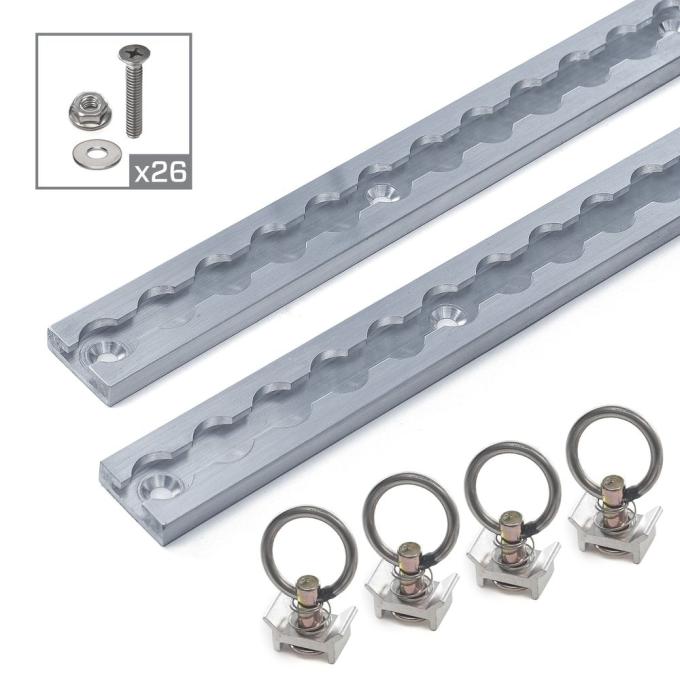 Race Ramps 6 VersaTie Recess-Mounted Track Kit with Square Edge (Series 2) 522272