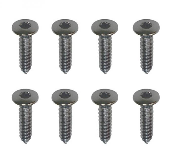 Camaro Headlight Bezel Mounting Screws, Z28 and Rally Sport, Black, 1978-1981