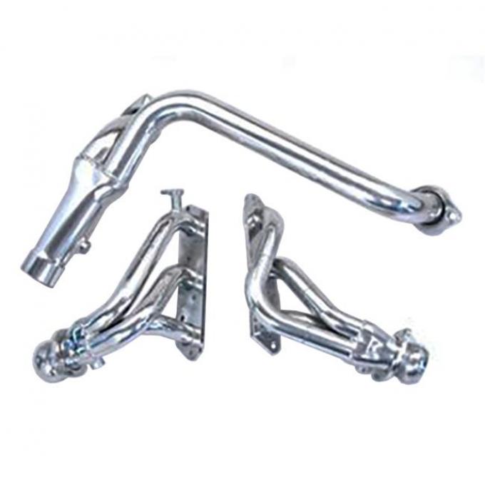 PaceSetter Headers Mid-Length, Steel, Silver Ceramic Coated, Chevy, Pontiac, 3.8L 72C1209