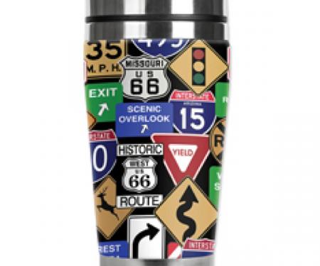 Mugzie® brand Travel Mug - Highway Signs