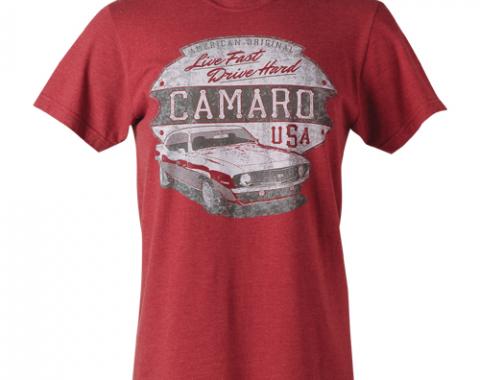 Camaro Live Fast Drive Hard Tee