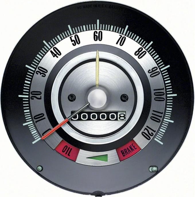 AMD Speedometer, 120 MPH with Speed Warning, 68 Camaro K-6481845
