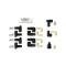 Taylor Cable Universal 8mm Spiro-Pro Spark Plug Wire Set, 4 Cylinders, 180&deg; Spark Plug Boot Angle, Red 73235