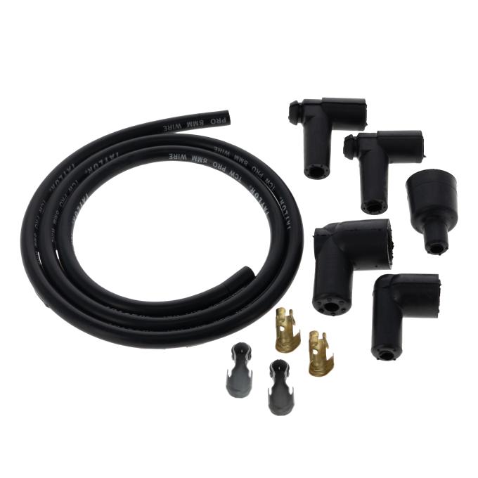 Taylor Cable Universal 8mm TCW Pro Spark Plug/Coil Wire Repair Kits, Coil Wire Kit, Black 45306