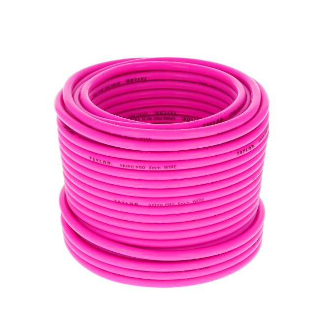 Taylor Cable 8mm Spiro-Pro Bulk Spark Plug Wire, Pink, 100 Feet 35792