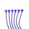 Taylor Cable 1970-76 Multi-Make V8 Non-HEI 8mm Spiro-Pro Spark Plug Wire Set, Blue, 135&deg; Spark Plug Boot Angle 74662