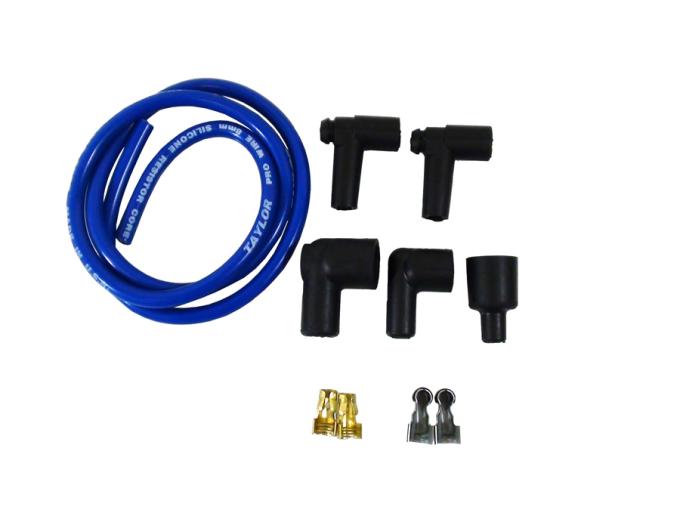 Taylor Cable Universal 8mm Resistor Core Pro Spark Plug/Coil Wire Repair Kits, Coil Wire Kit, Blue 45369