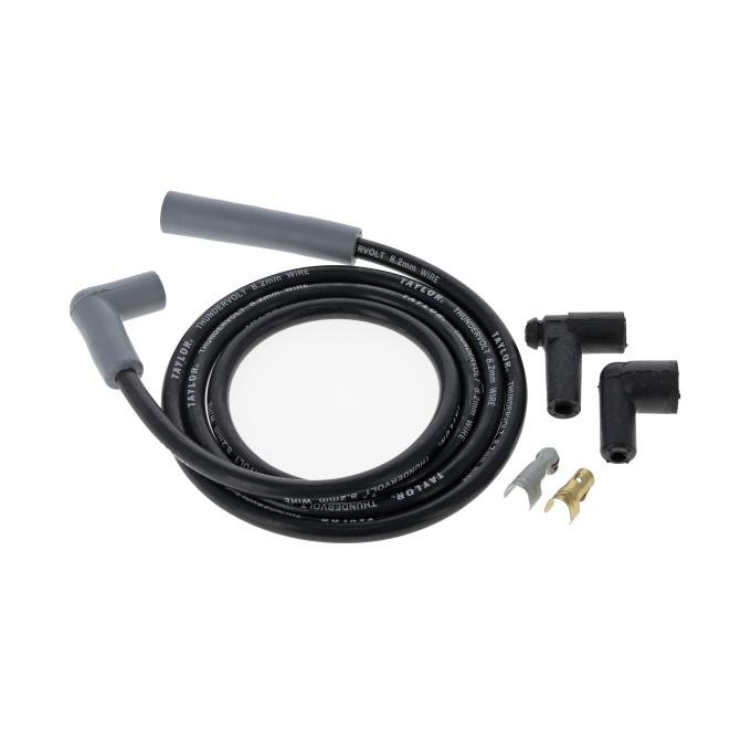Taylor Cable Universal 8.2mm Thundervolt Spark Plug/Coil Wire Repair Kits, 90&deg;/180&deg; Plug Boot, Black 45103