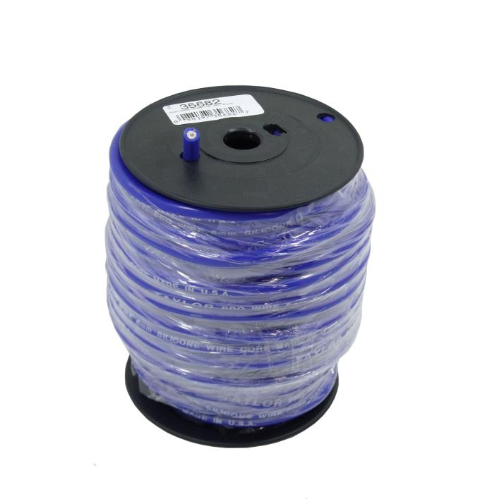 Taylor Cable 8mm Pro TCW Core Bulk Spark Plug Wire, Blue, 100 Feet 35682