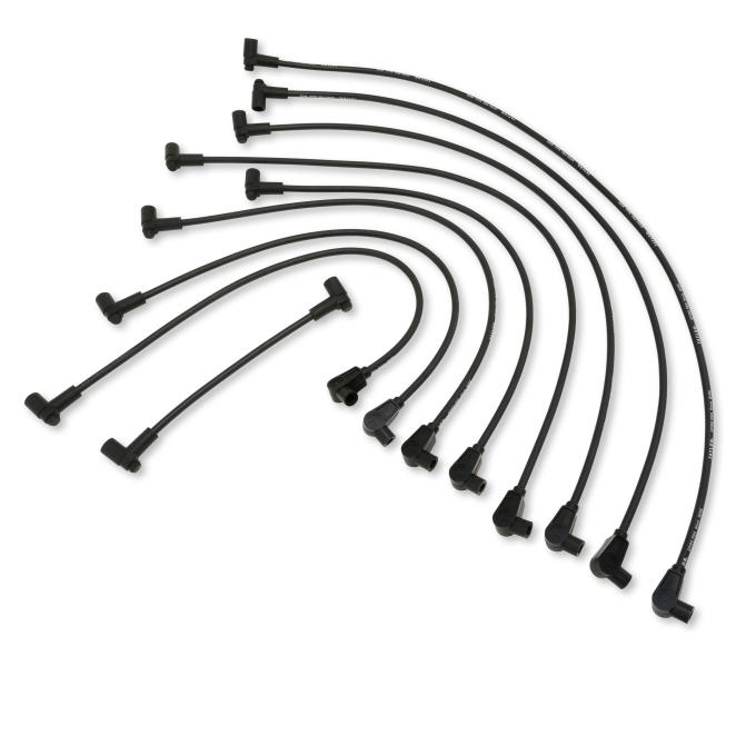 Taylor Cable 1985-89 GM 2.8L/3.8L V6 8mm Spiro-Pro Spark Plug Wire Set, Black, 180&deg; Spark Plug Boot Angle 74024
