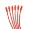 Taylor Cable Universal 8mm Resistor Core Pro Spark Plug Wire Set, 6 Cylinders, 180&deg; Spark Plug Boot Angle, Red 70245