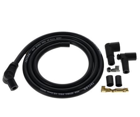 Taylor Cable Universal 10.4mm 409 Series Spark Plug/Coil Wire Repair Kits, 135&deg; Plug Boot, Black 45901