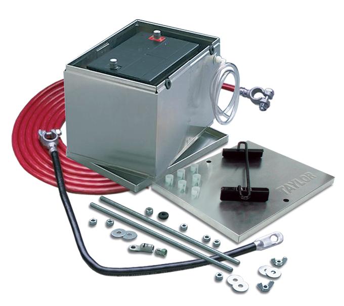 Taylor Cable 100 Series Aluminum Battery Box with 1 Gauge Battery Cable Kit 48103