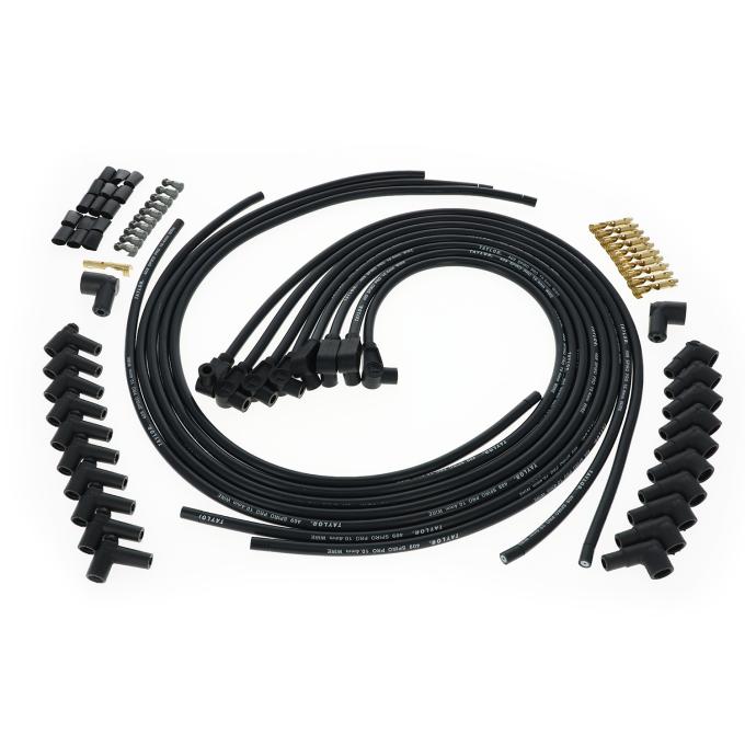 Taylor Cable Universal 10.4mm 409 Series Spark Plug Wire Set, 8 Cylinders, 90&deg; Spark Plug Boot Angle, Black 79051